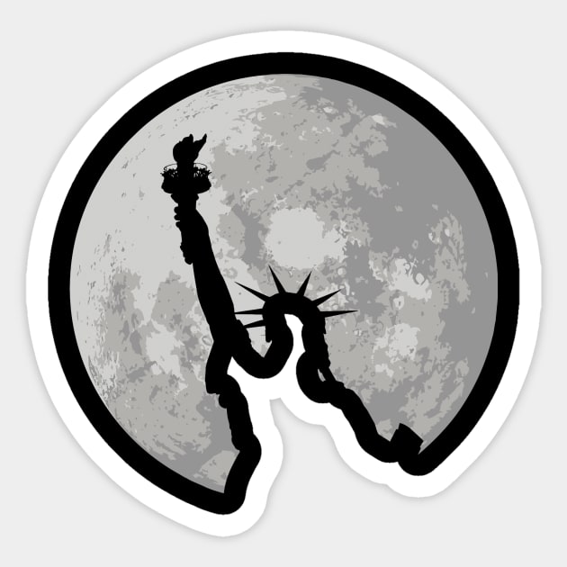 Statue of Liberty Sticker by mercert